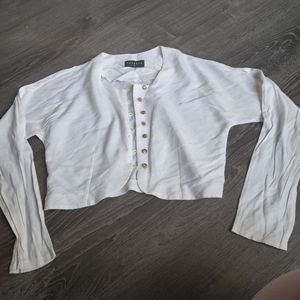 Reserve cream crop top